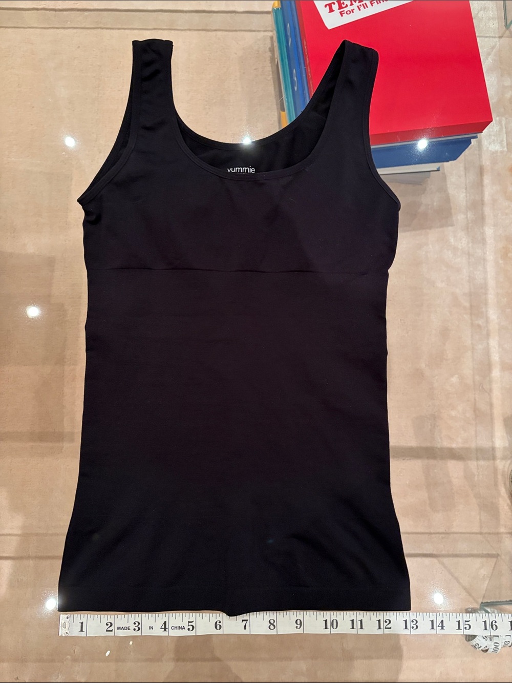 Yummie seamless shape 2-way black tank size S/M